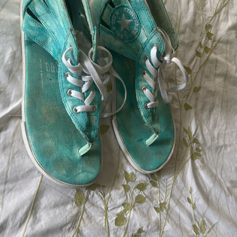 Converse Turquoise Open-Toe Sneakers